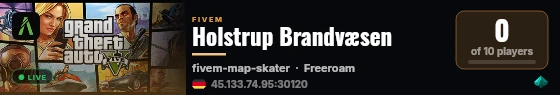 Holstrup Brandvæsen live status badge