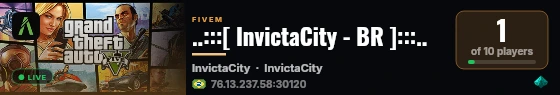 ..:::[ InvictaCity - BR ]:::.. live status badge
