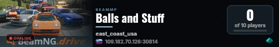 Balls and Stuff live status badge