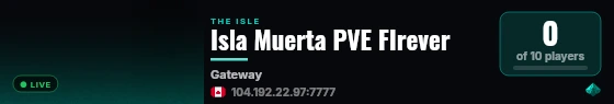 Mon Serveur Evrima live status badge