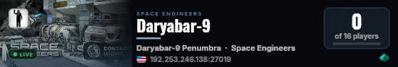 Daryabar-9 live status badge