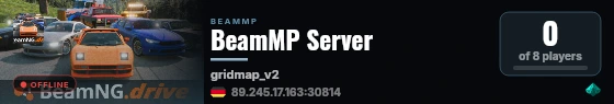 BeamMP Server live status badge