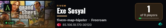 Exe Sosyal live status badge