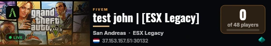 test john | [ESX Legacy] live status badge