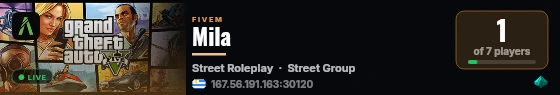 Mila live status badge