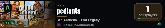 pedlanta live status badge