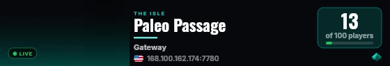 Paleo Passage live status badge