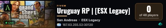 Uruguay RP live status badge