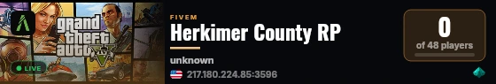 Herkimer County RP live status badge