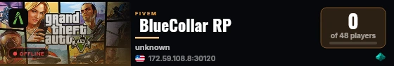  BlueCollar RP live status badge