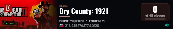 Dry County: 1921 live status badge