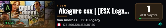  Akagure esx | [ESX Legacy] live status badge