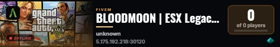 BLOODMOON | ESX Legacy Server live status badge