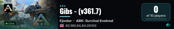 Gibs - (v361.7) live status badge