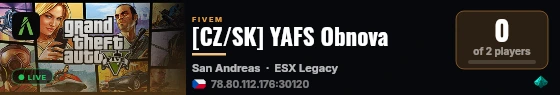 [CZ/SK] YAFS Obnova live status badge