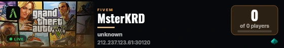 MsterKRD live status badge