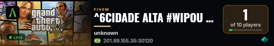 ^6CIDADE ALTA #WIPOU HOJE 21-08🌈 live status badge