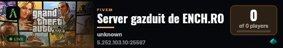 Server gazduit de ENCH.RO live status badge