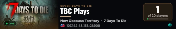 TBC Plays live status badge