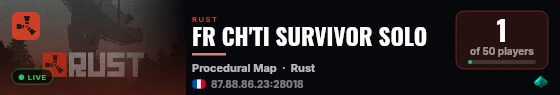 FR CH'TI SURVIVOR SOLO live status badge
