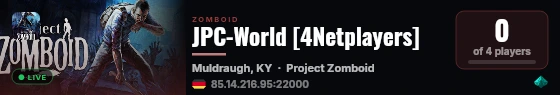 JPC-World [4Netplayers] live status badge