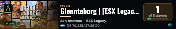 Glennteborg | [ESX Legacy] live status badge