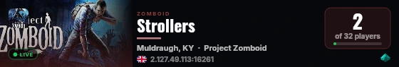 Strollers live status badge