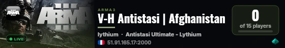 V-H Antistasi | Afghanistan live status badge