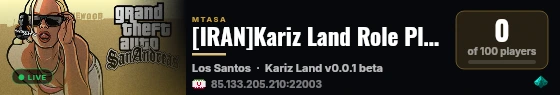 [IRAN]Kariz Land Role Play live status badge