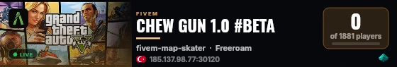 CHEW GUN 1.0 #BETA live status badge