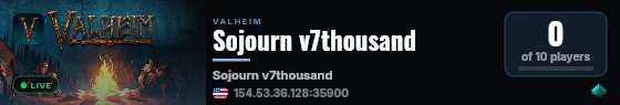 Sojourn v7thousand live status badge