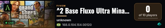 ^2 Base Fluxo Ultra Minas Gerais 👻 ^7 | ✅ Base Completa e Inovadora ✅ | 🎮 https://discord.gg/79a4d7YJQ3 live status badge