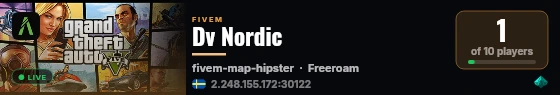Dv Nordic live status badge