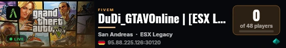 DuDi_GTAVOnline | [ESX Legacy] live status badge
