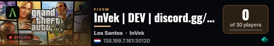 InVek | DEV | discord.gg/InVek live status badge