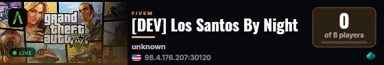 [DEV] Los Santos By Night live status badge