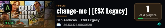 change-me | [ESX Legacy] live status badge