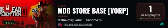 MDG STORE BASE [VORP] live status badge