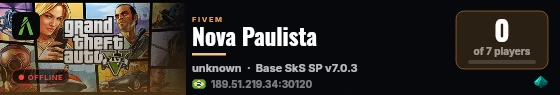 Nova Paulista live status badge
