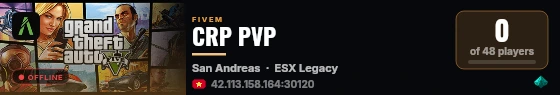CRP PVP live status badge