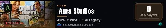  Aura Studios  live status badge