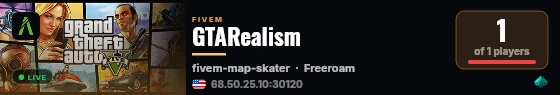 GTARealism live status badge