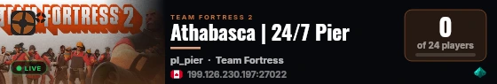 Athabasca | 24/7 Pier live status badge