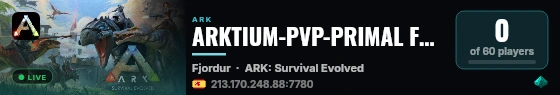 ARKTIUM-PVP-PRIMAL FEAR X100/NoWipe 6Man /18/08/26 - (v361.7) live status badge