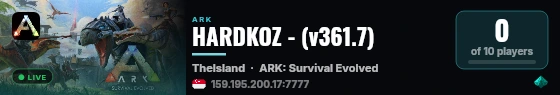 HARDKOZ - (v361.7) live status badge