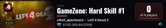 GameZone: Hard Skill #1 live status badge