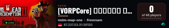 [VORPCore] 𝐆𝐀𝐋𝐀𝐗𝐘 𝐑𝐄𝐃𝐖𝐄𝐒𝐓 𝐑𝐨𝐥𝐞𝐏𝐥𝐚𝐲 | 𝐒𝟐 live status badge
