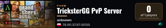 TricksterGG PvP Server live status badge