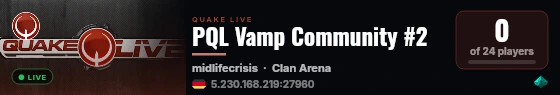 PQL Vamp Community #2 live status badge