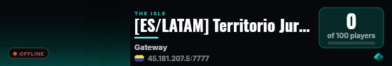 [ES/LATAM] Territorio Jurásico | Rol | Survival live status badge